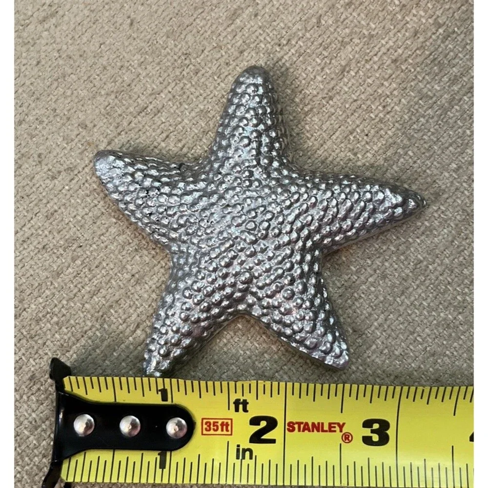 Mariposa Starfish Napkin Weight Silver Recycled Aluminum